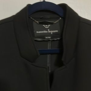 Nanette Lenore black scuba car coat XL